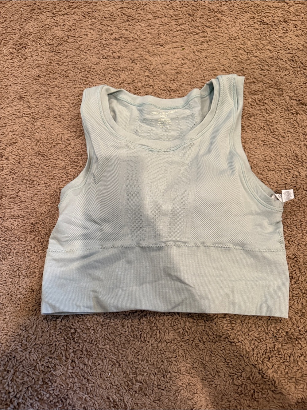 Light Green Cropped Tank Top-M